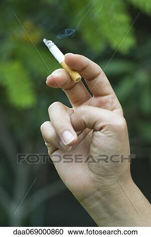 Woman's hand holding cigarette View Large Photo Image Stock Image - Woman's hand holding cigarette. Fotosearch