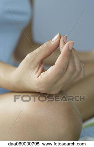 Woman's hand in mudra position View Large Photo Image Stock Photography - Woman's hand in mudra position. Fotosearch