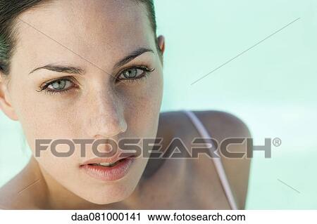 Young woman, portrait View Large Photo Image Stock Image - Young woman, portrait. Fotosearch