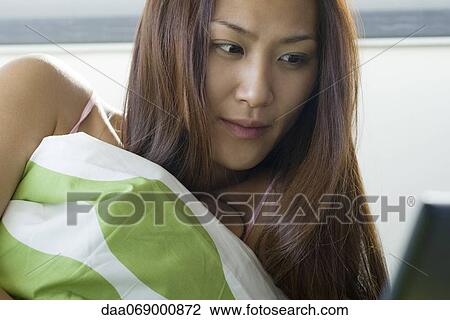 Stock Image - Young woman. Fotosearch