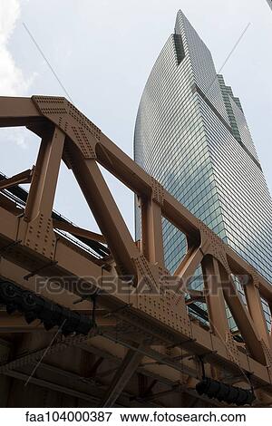 Bridge and modern skyscraper View Large Photo Image Stock Photo - Bridge and modern skyscraper. Fotosearch