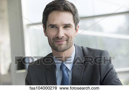 Stock Photo - Businessman, portrait. Fotosearch