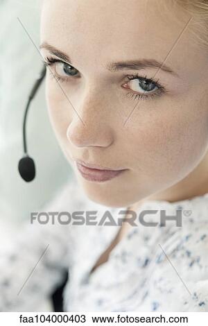 Call center saleswoman View Large Photo Image Stock Image - Call center saleswoman. Fotosearch