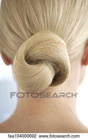 Stock Image - Chignon, close-up. Fotosearch