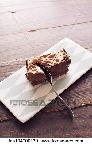Chocolate mousse dessert View Large Photo Image Stock Photo - Chocolate mousse dessert. Fotosearch