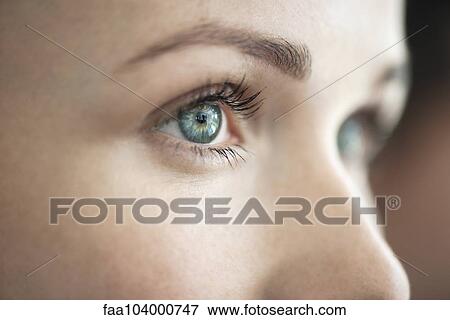 Stock Photo - Close-up of woman's eye. Fotosearch