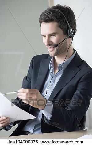Customer service operator View Large Photo Image Stock Photography - Customer service operator. Fotosearch