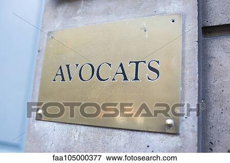 Building placard advertising law office View Large Photo Image Stock Photo - Building placard advertising law office. Fotosearch