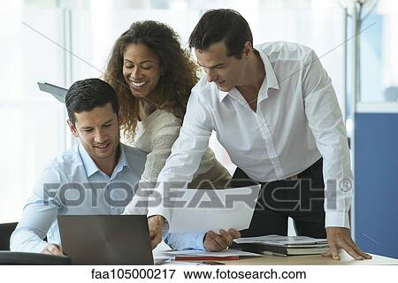Camaraderie in the office builds morale View Large Photo Image Stock Photo - Camaraderie in the office builds morale. Fotosearch