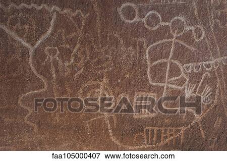 Close-up of petroglyphs in Valley of Fire State Park, Nevada, USA View Large Photo Image Stock Photo - Close-up of petroglyphs in Valley of Fire State Park, Nevada, USA. Fotosearch
