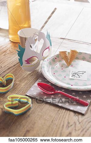 Stock Photography - Festive birthday party favors and accessories. Fotosearch