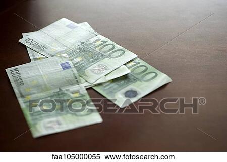 Stock Photography - One-hundred euro banknotes. Fotosearch