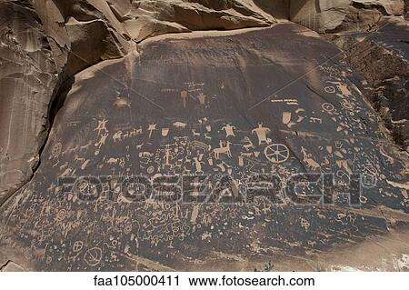 Petroglyphs at Newspaper Rock State Historic Monument, Utah, USA View Large Photo Image Stock Image - Petroglyphs at Newspaper Rock State Historic Monument, Utah, USA. Fotosearch