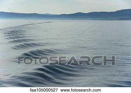 Rippled wake on water View Large Photo Image Stock Photo - Rippled wake on water. Fotosearch