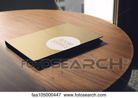 Room service menu View Large Photo Image Stock Photo - Room service menu. Fotosearch