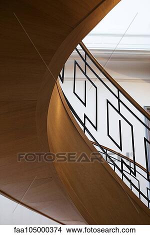 Picture - Spiral staircase, low angle view. Fotosearch