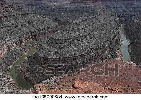 The San Juan River winds through Goosenecks State Park in Utah, USA View Large Photo Image Picture - The San Juan River winds through Goosenecks State Park in Utah, USA. Fotosearch