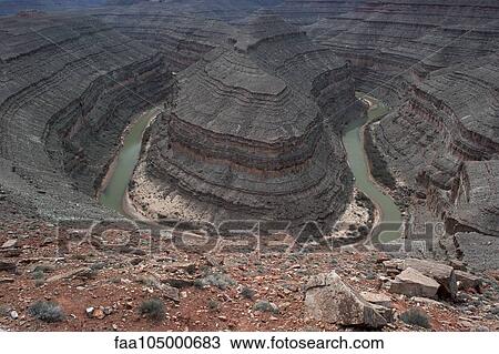 The San Juan River winds through Goosenecks State Park in Utah, USA View Large Photo Image Stock Image - The San Juan River winds through Goosenecks State Park in Utah, USA. Fotosearch