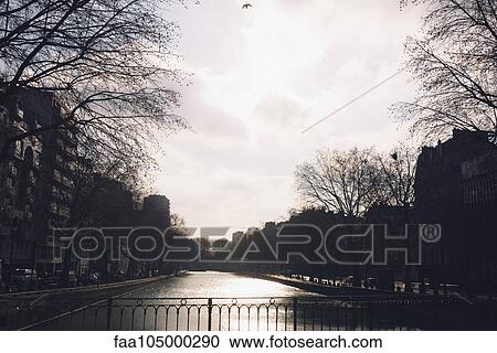 Stock Image - Tranquil canal scene. Fotosearch