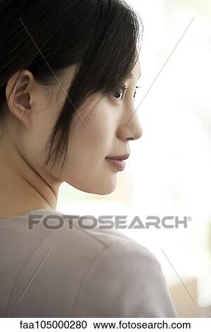 Stock Image - Woman, portrait. Fotosearch