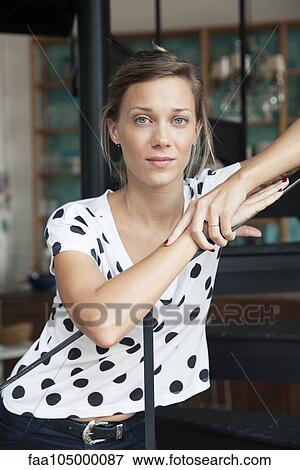 Stock Photo - Woman, portrait. Fotosearch