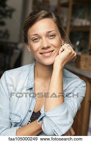 Woman, portrait View Large Photo Image Stock Photo - Woman, portrait. Fotosearch