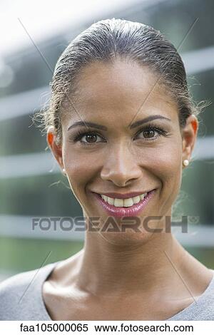 Woman smiling, portrait View Large Photo Image Stock Photography - Woman smiling, portrait. Fotosearch