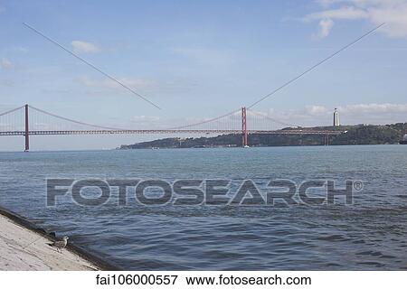 25 de Abril Bridge in Lisbon, Portugal View Large Photo Image Stock Photo - 25 de Abril Bridge in Lisbon, Portugal. Fotosearch
