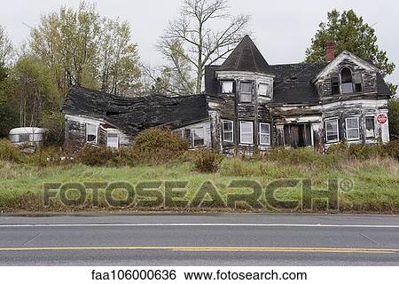 Abandoned, dilapidated house View Large Photo Image Stock Photograph - Abandoned, dilapidated house. Fotosearch
