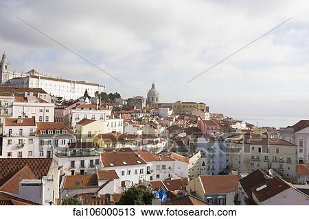 Aerial view of city rooftops View Large Photo Image Stock Image - Aerial view of city rooftops. Fotosearch