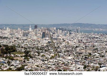 Aerial view of San Francisco, California, USA View Large Photo Image Stock Photo - Aerial view of San Francisco, California, USA. Fotosearch