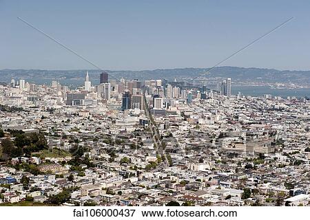Stock Photo - Aerial view of San Francisco, California, USA. Fotosearch