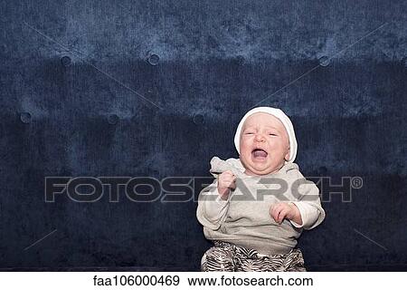 Stock Photo - Baby, portrait. Fotosearch
