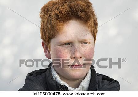 Boy looking away in thought, portrait View Large Photo Image Stock Photo - Boy looking away in thought, portrait. Fotosearch
