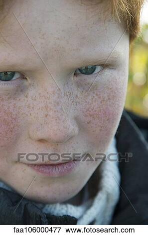 Boy with sulky expression, portrait View Large Photo Image Stock Photo - Boy with sulky expression, portrait. Fotosearch