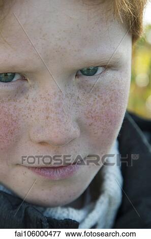 Boy with sulky expression, portrait View Large Photo Image Stock Photo - Boy with sulky expression, portrait. Fotosearch