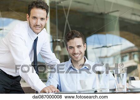Stock Photo - Business partners, portrait. Fotosearch