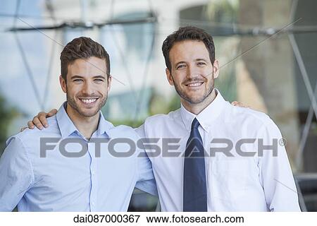 Business partners, portrait View Large Photo Image Stock Photo - Business partners, portrait. Fotosearch