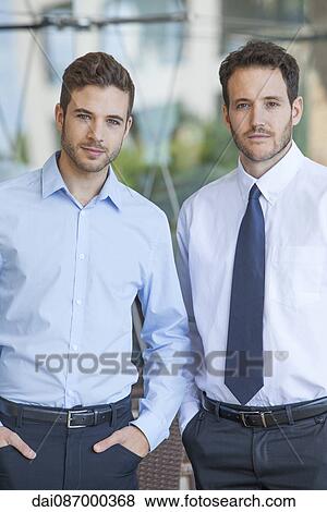 Business partners, portrait View Large Photo Image Stock Photo - Business partners, portrait. Fotosearch