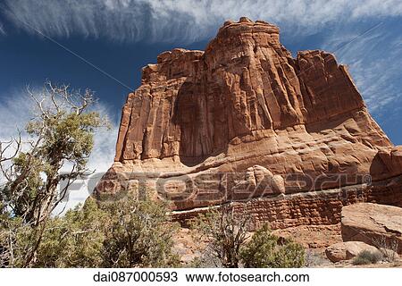 Butte in Arches National Park, Utah, USA View Large Photo Image Stock Image - Butte in Arches National Park, Utah, USA. Fotosearch