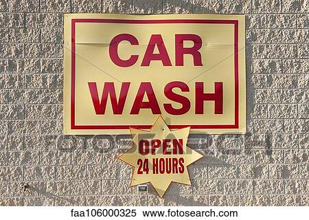 Car wash sign View Large Photo Image Stock Photography - Car wash sign. Fotosearch