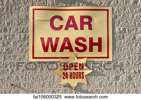 Car wash sign View Large Photo Image Stock Photography - Car wash sign. Fotosearch