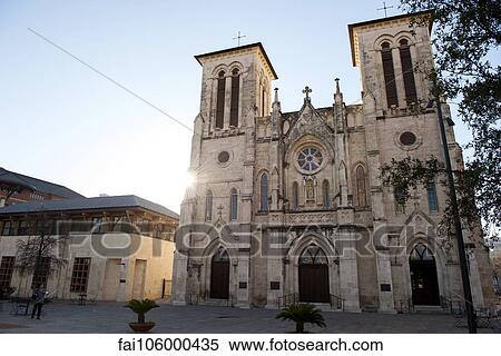 Stock Photography - Cathedral of San Fernando in San Antonio, Texas, USA. Fotosearch