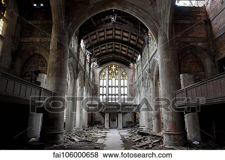 City Methodist Church, an abandoned gothic church in Gary, Indiana, USA View Large Photo Image Stock Photo - City Methodist Church, an abandoned gothic church in Gary, Indiana, USA. Fotosearch