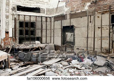 Stock Photograph - Demolition site. Fotosearch