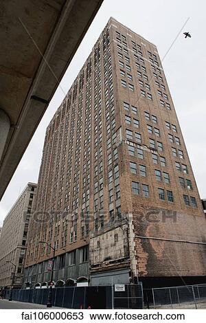 Empty high rise building in Detroit, Michigan, USA View Large Photo Image Stock Image - Empty high rise building in Detroit, Michigan, USA. Fotosearch