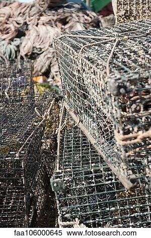 Stock Photography - Fishing traps, close-up. Fotosearch