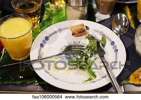 Green salad, half eaten View Large Photo Image Picture - Green salad, half eaten. Fotosearch