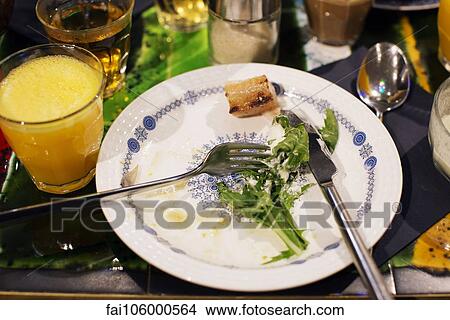 Green salad, half eaten View Large Photo Image Picture - Green salad, half eaten. Fotosearch