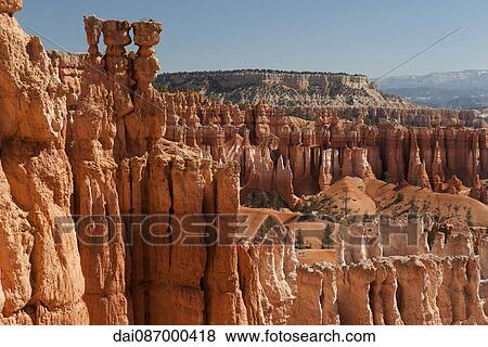 Stock Photo - Hoodoo rock formations in Bryce Canyon National Park, Utah, USA. Fotosearch